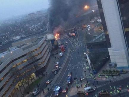 Un elicopter s-a prăbuşit în Londra, în apropiere de sediul MI6